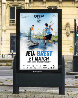 Affiche graphiste Rennes - Open de Brest - PYXEL
